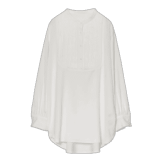 レディースのファッションアイテム、白のシャツ