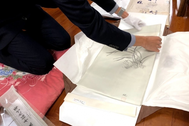 着物買取サービスの様子